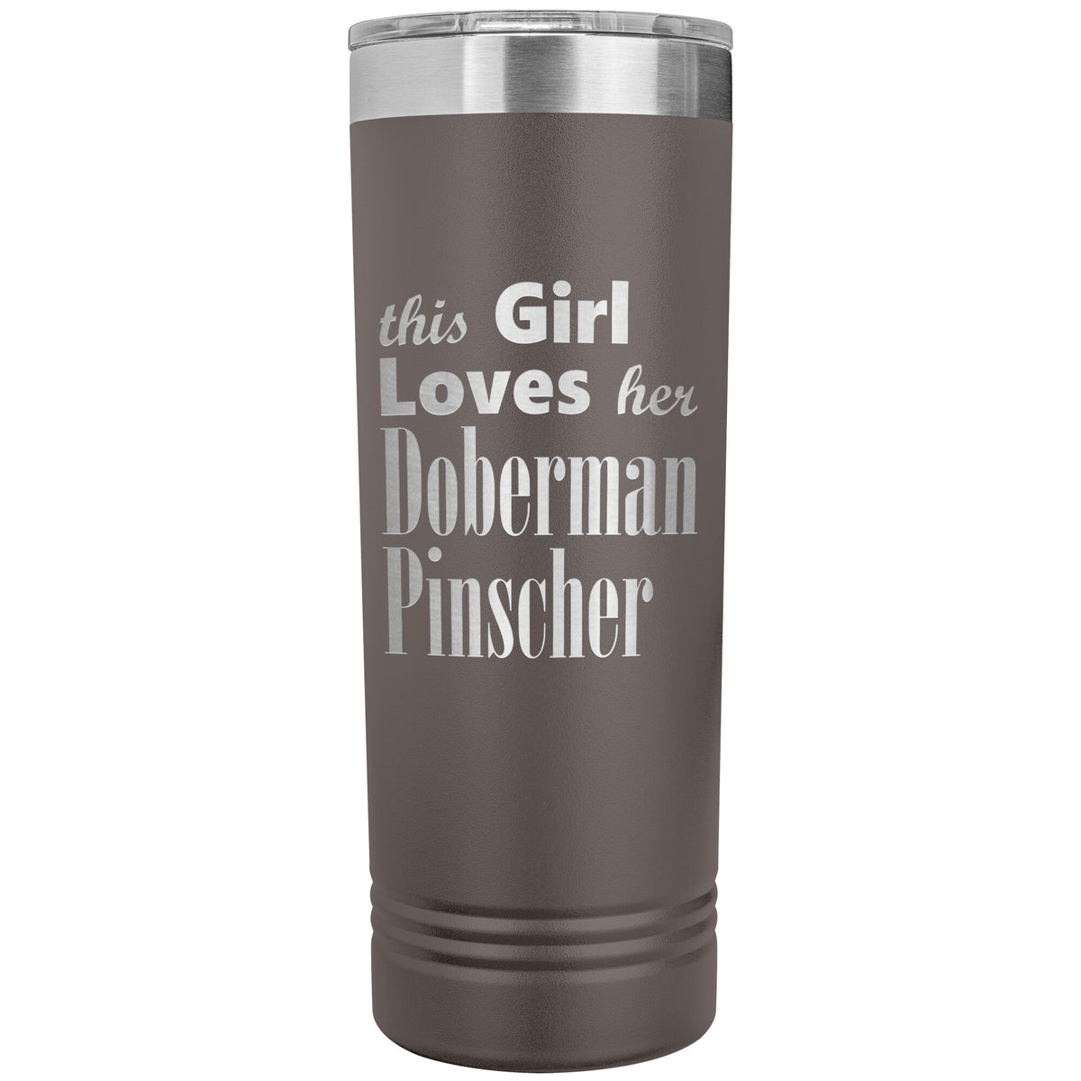 Doberman Pinscher - 22oz Insulated Skinny Tumbler