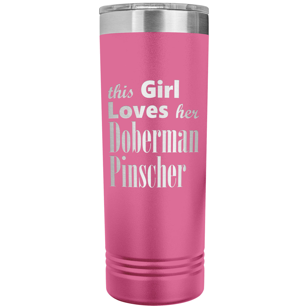 Doberman Pinscher - 22oz Insulated Skinny Tumbler