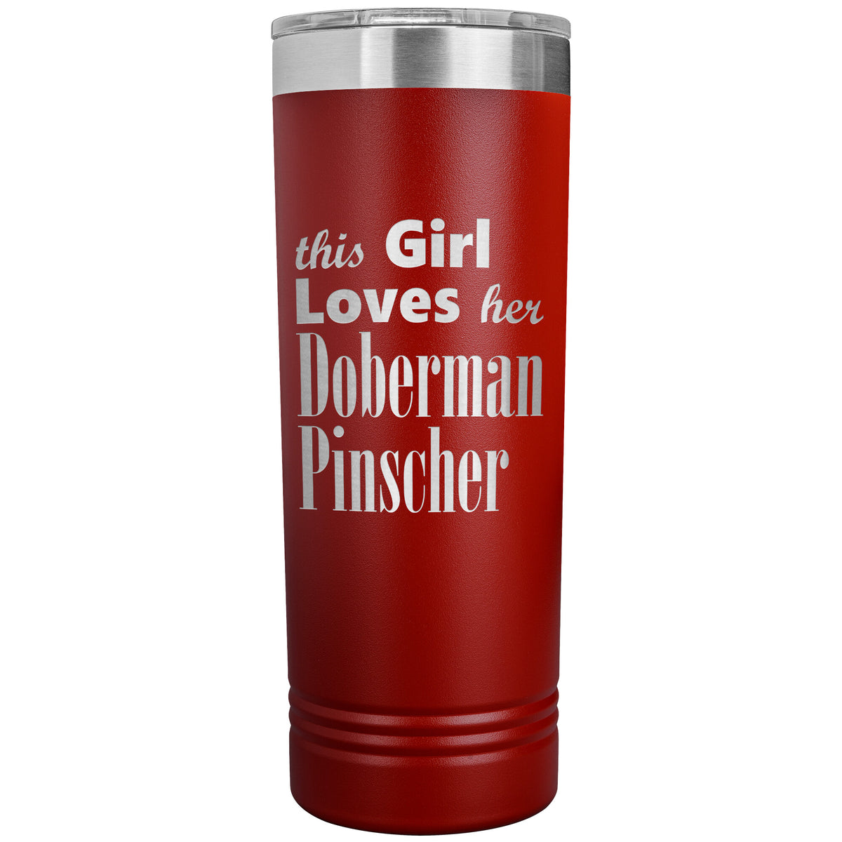 Doberman Pinscher - 22oz Insulated Skinny Tumbler