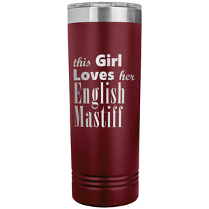 English Mastiff - 22oz Insulated Skinny Tumbler