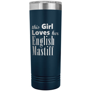 English Mastiff - 22oz Insulated Skinny Tumbler