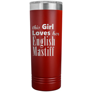English Mastiff - 22oz Insulated Skinny Tumbler