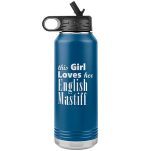 English Mastiff - 32oz Insulated Water Bottle