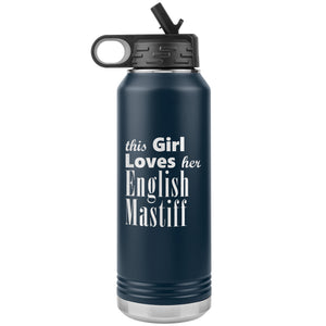 English Mastiff - 32oz Insulated Water Bottle