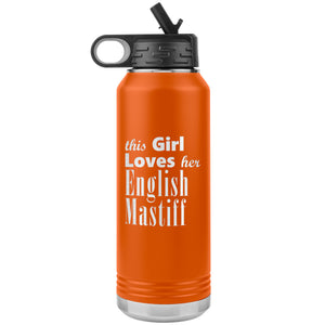 English Mastiff - 32oz Insulated Water Bottle