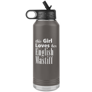 English Mastiff - 32oz Insulated Water Bottle