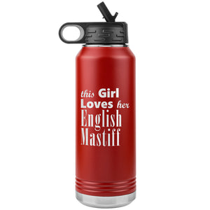 English Mastiff - 32oz Insulated Water Bottle