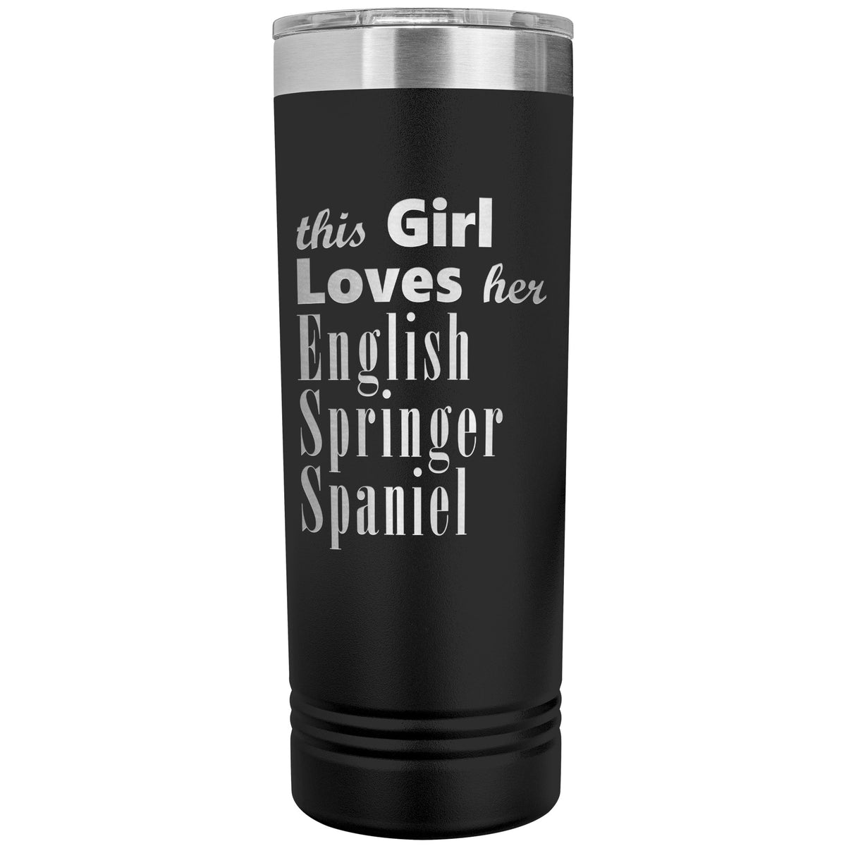 English Springer Spaniel - 22oz Insulated Skinny Tumbler