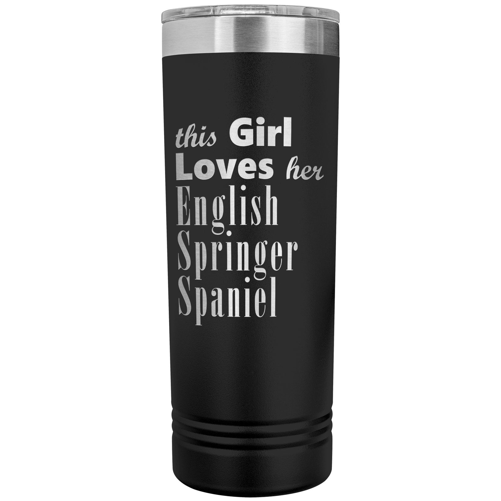 English Springer Spaniel - 22oz Insulated Skinny Tumbler