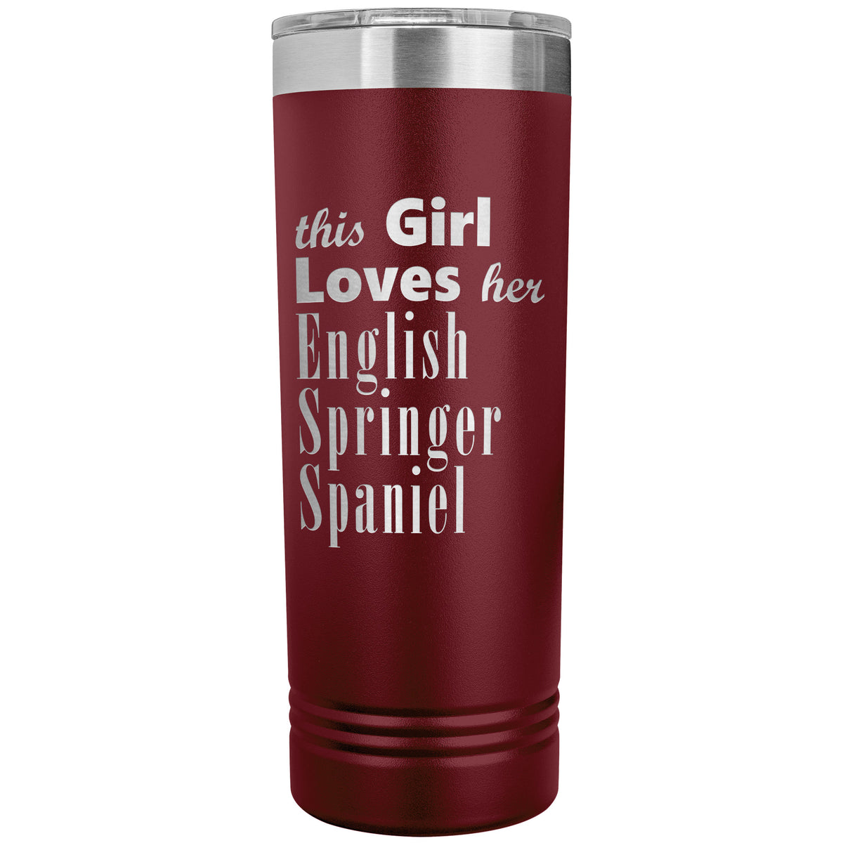 English Springer Spaniel - 22oz Insulated Skinny Tumbler