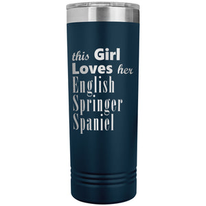 English Springer Spaniel - 22oz Insulated Skinny Tumbler