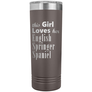 English Springer Spaniel - 22oz Insulated Skinny Tumbler