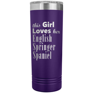 English Springer Spaniel - 22oz Insulated Skinny Tumbler