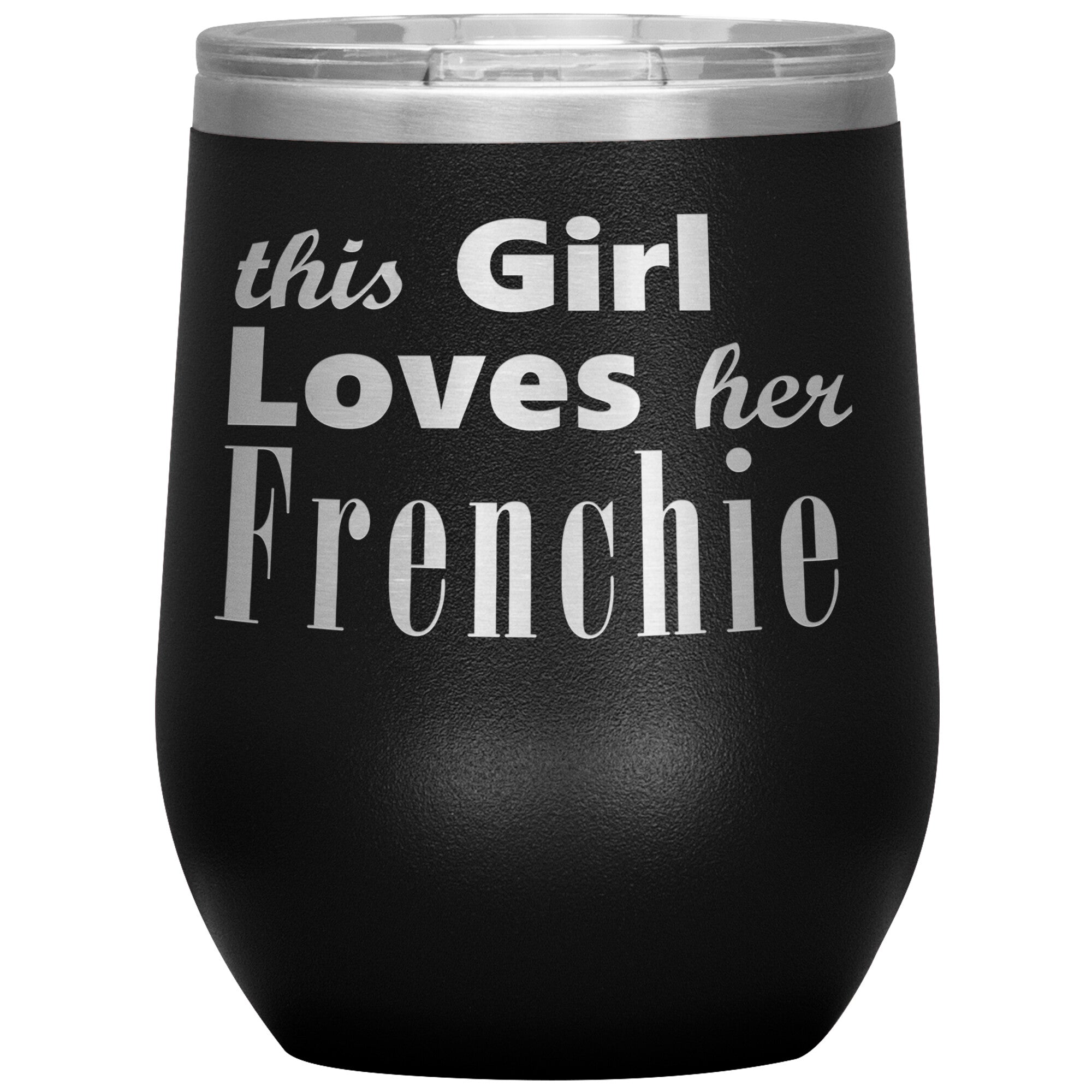 Frenchie - 12oz Insulated Wine Tumbler