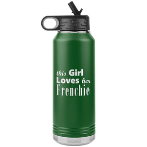 Frenchie - 32oz Insulated Water Bottle