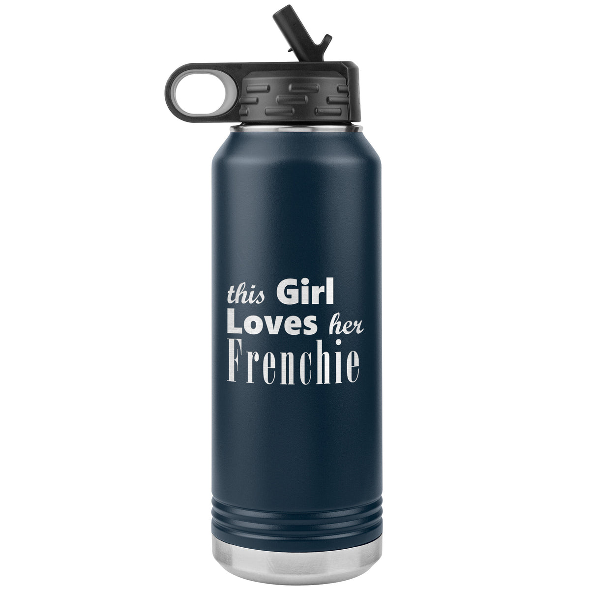 Frenchie - 32oz Insulated Water Bottle