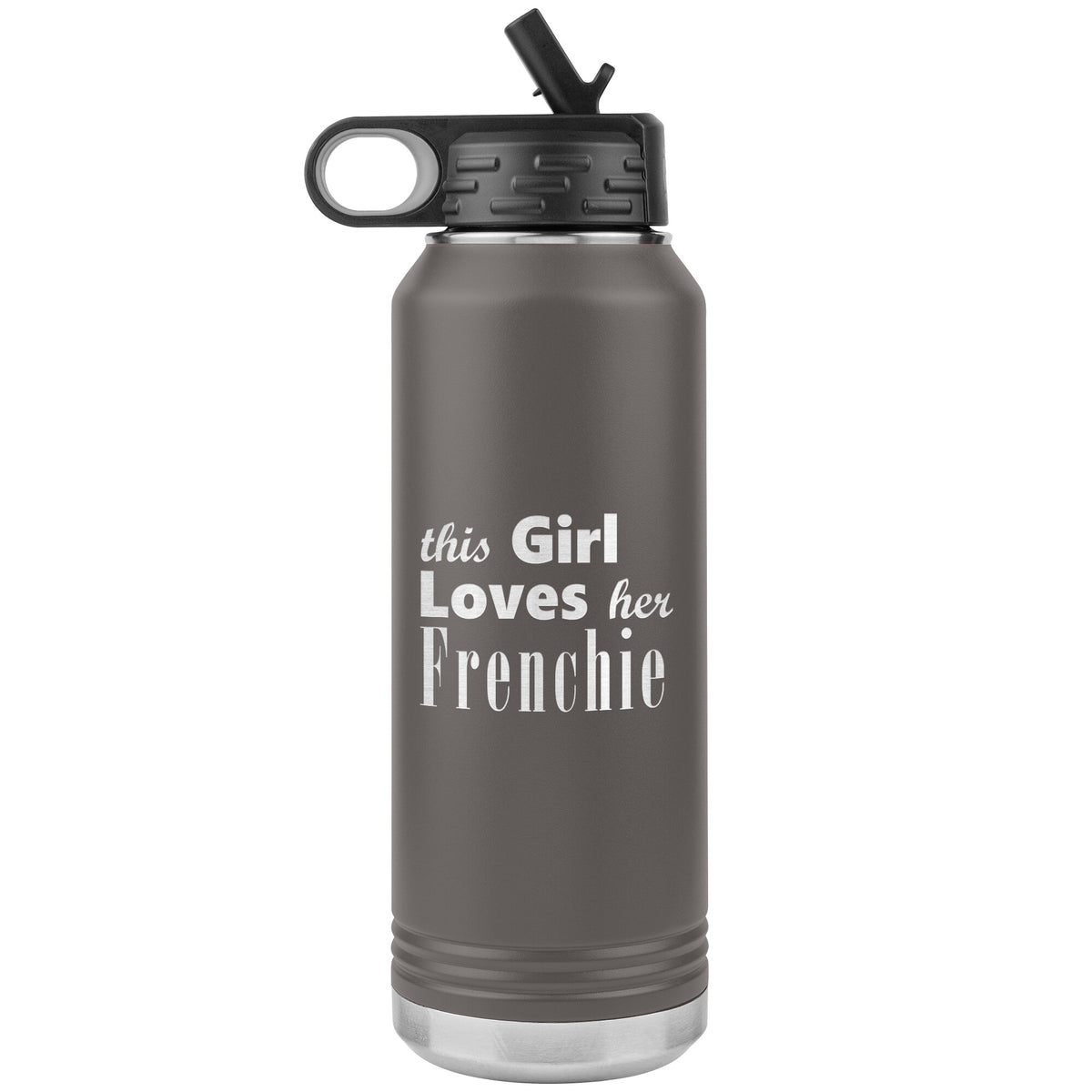 Frenchie - 32oz Insulated Water Bottle