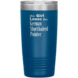 German Shorthaired Pointer - 20oz Insulated Tumbler