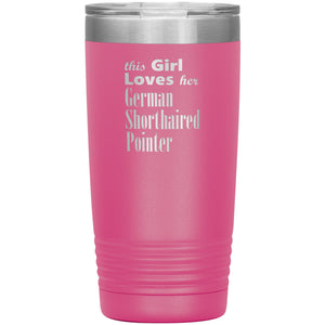 German Shorthaired Pointer - 20oz Insulated Tumbler