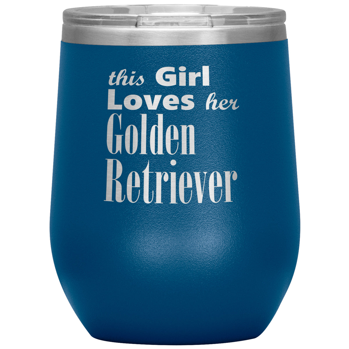 Golden Retriever - 12oz Insulated Wine Tumbler