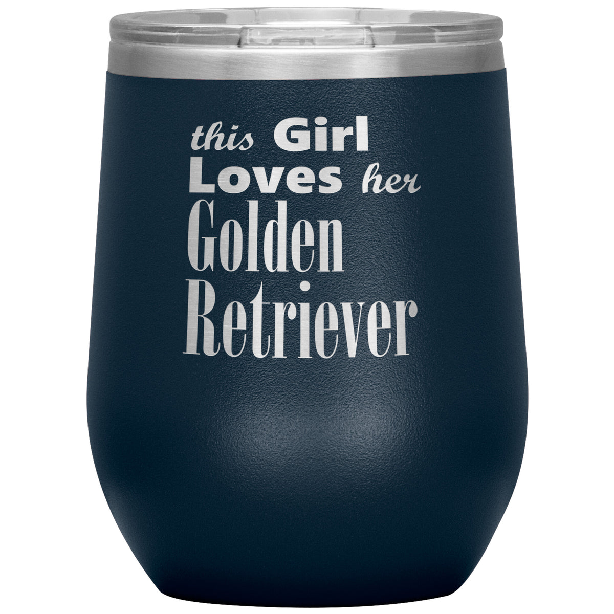 Golden Retriever - 12oz Insulated Wine Tumbler