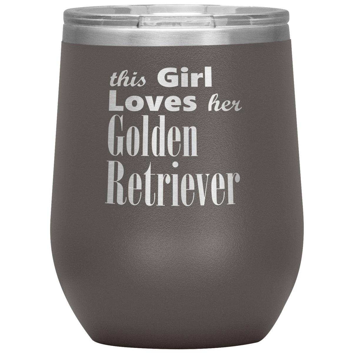 Golden Retriever - 12oz Insulated Wine Tumbler