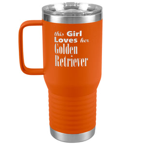 Golden Retriever - 20oz Insulated Travel Tumbler