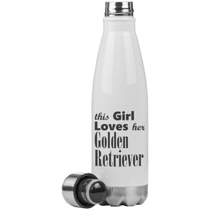 Golden Retriever - 20oz Insulated Water Bottle