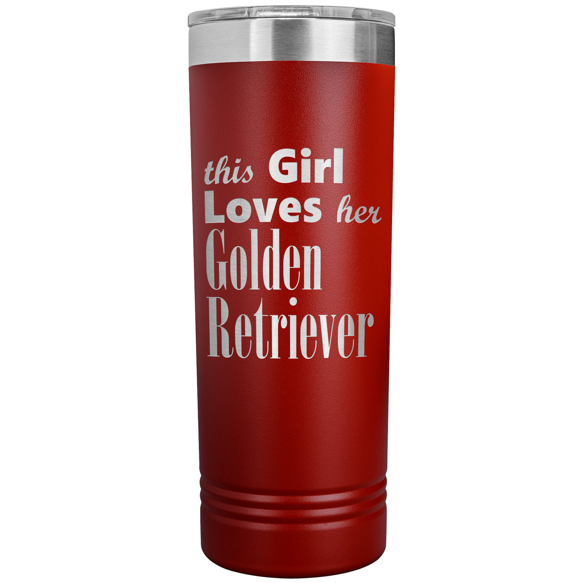 Golden Retriever - 22oz Insulated Skinny Tumbler