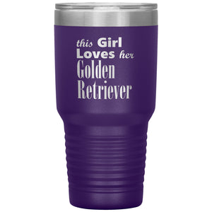Golden Retriever - 30oz Insulated Tumbler