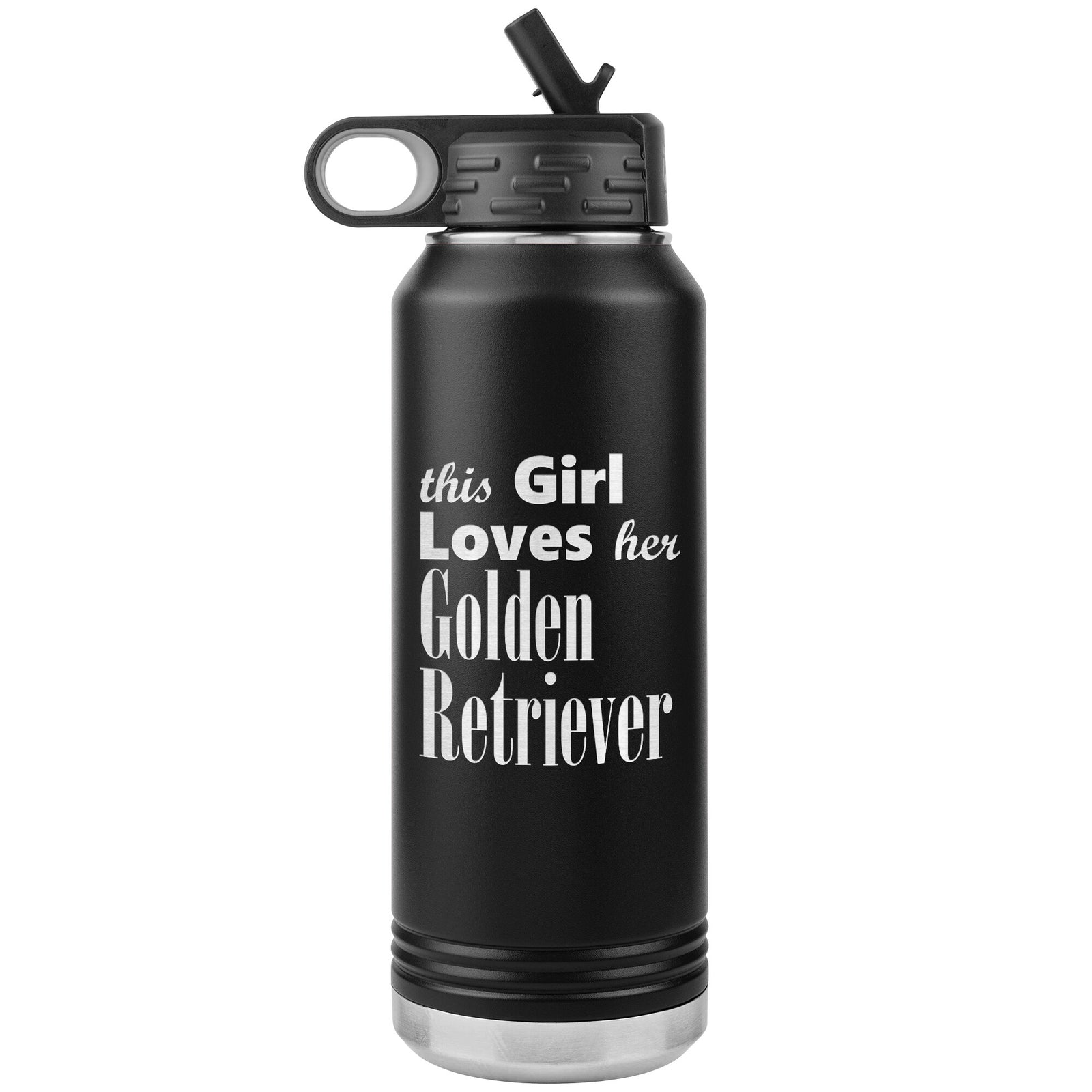 Golden Retriever - 32oz Insulated Water Bottle