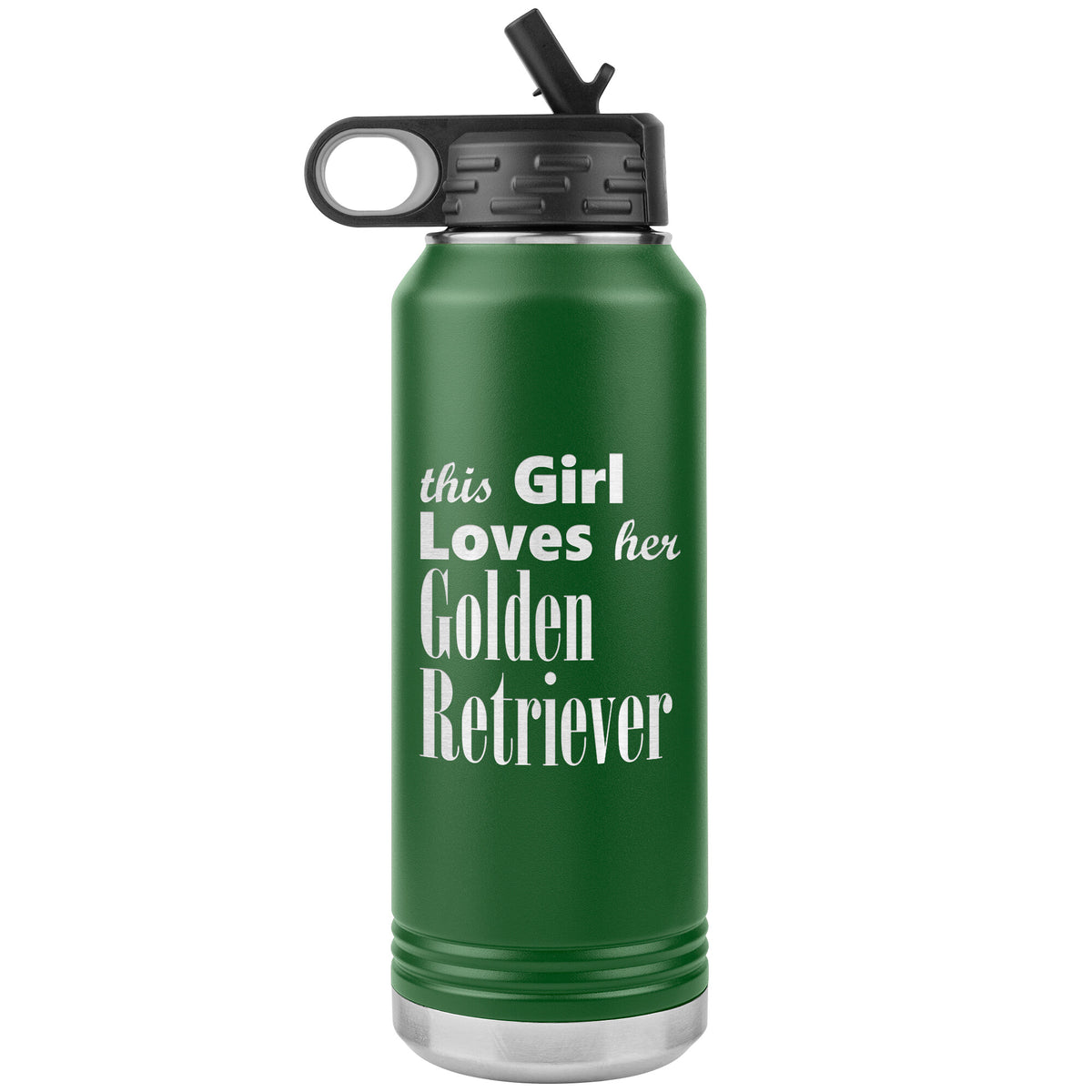 Golden Retriever - 32oz Insulated Water Bottle