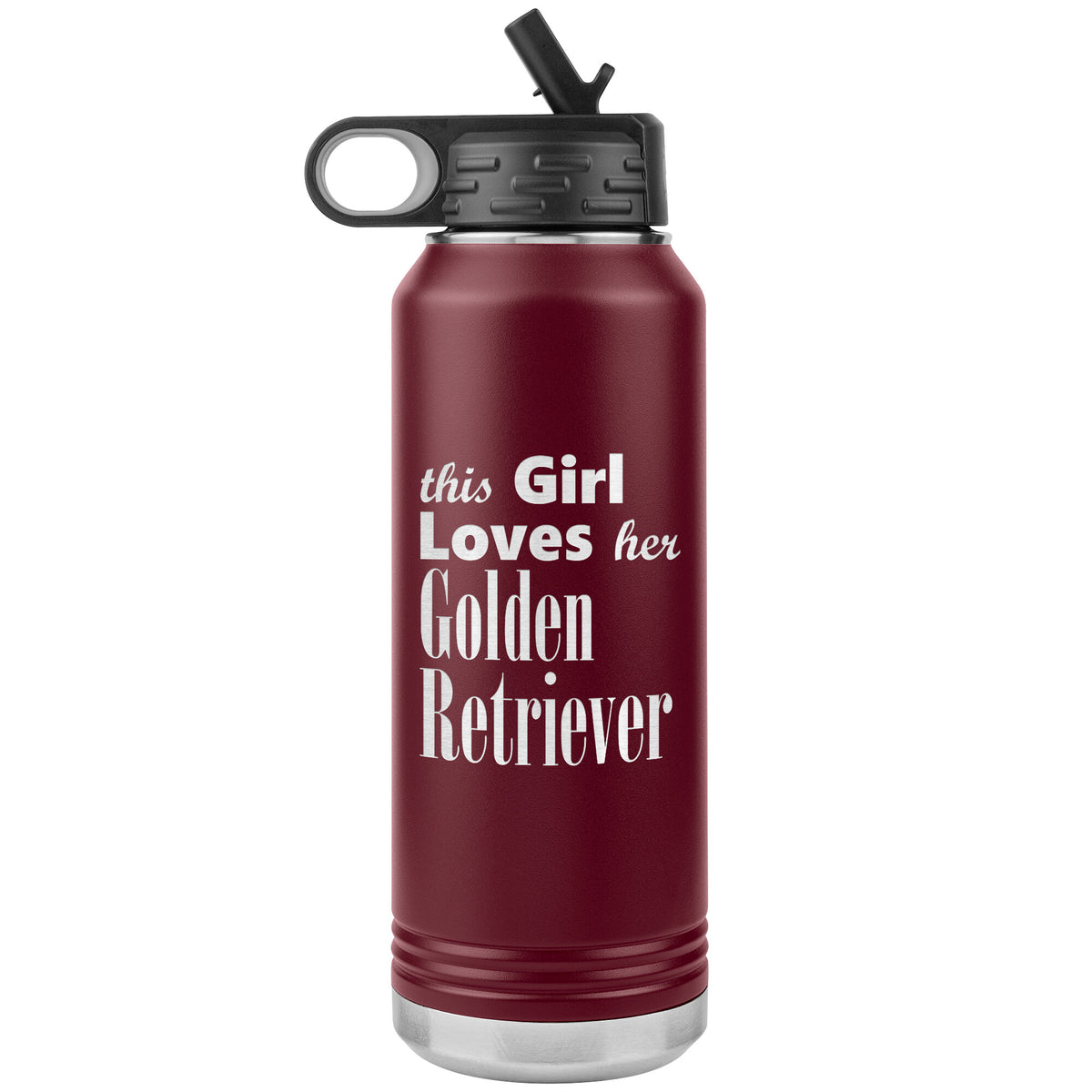Golden Retriever - 32oz Insulated Water Bottle