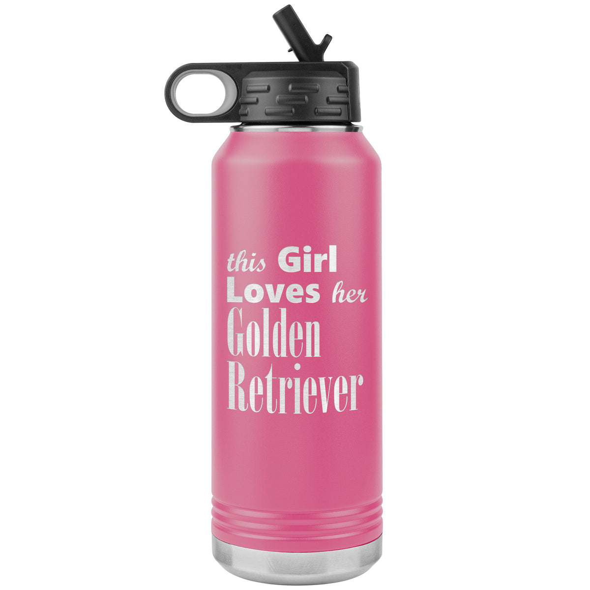Golden Retriever - 32oz Insulated Water Bottle