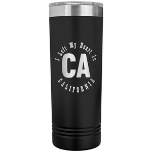 Heart In California v01 - 22oz Insulated Skinny Tumbler
