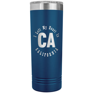 Heart In California v01 - 22oz Insulated Skinny Tumbler