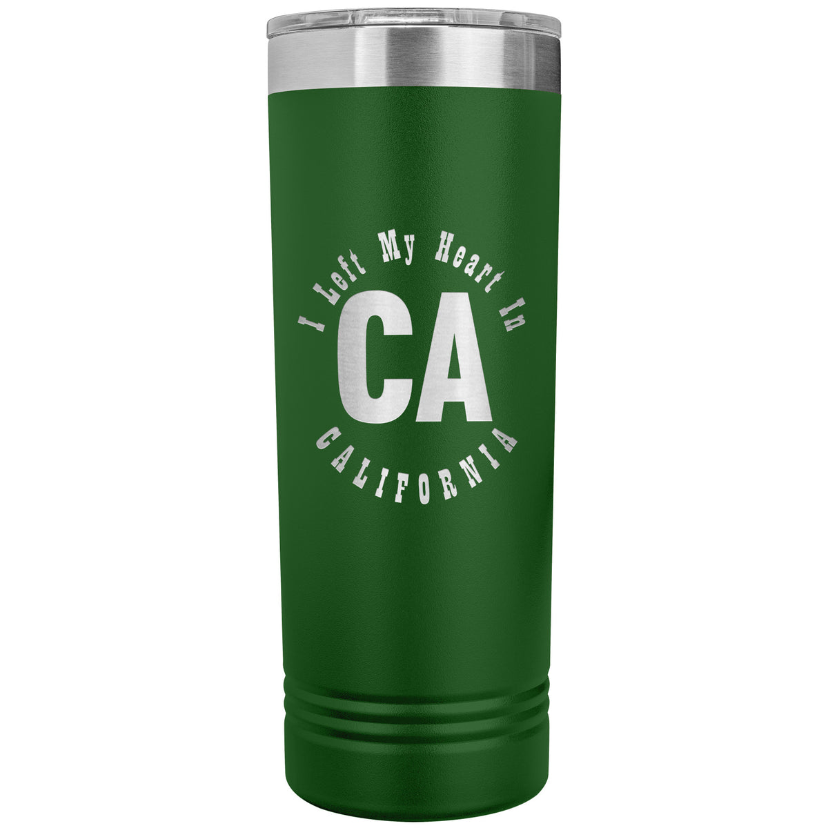 Heart In California v01 - 22oz Insulated Skinny Tumbler