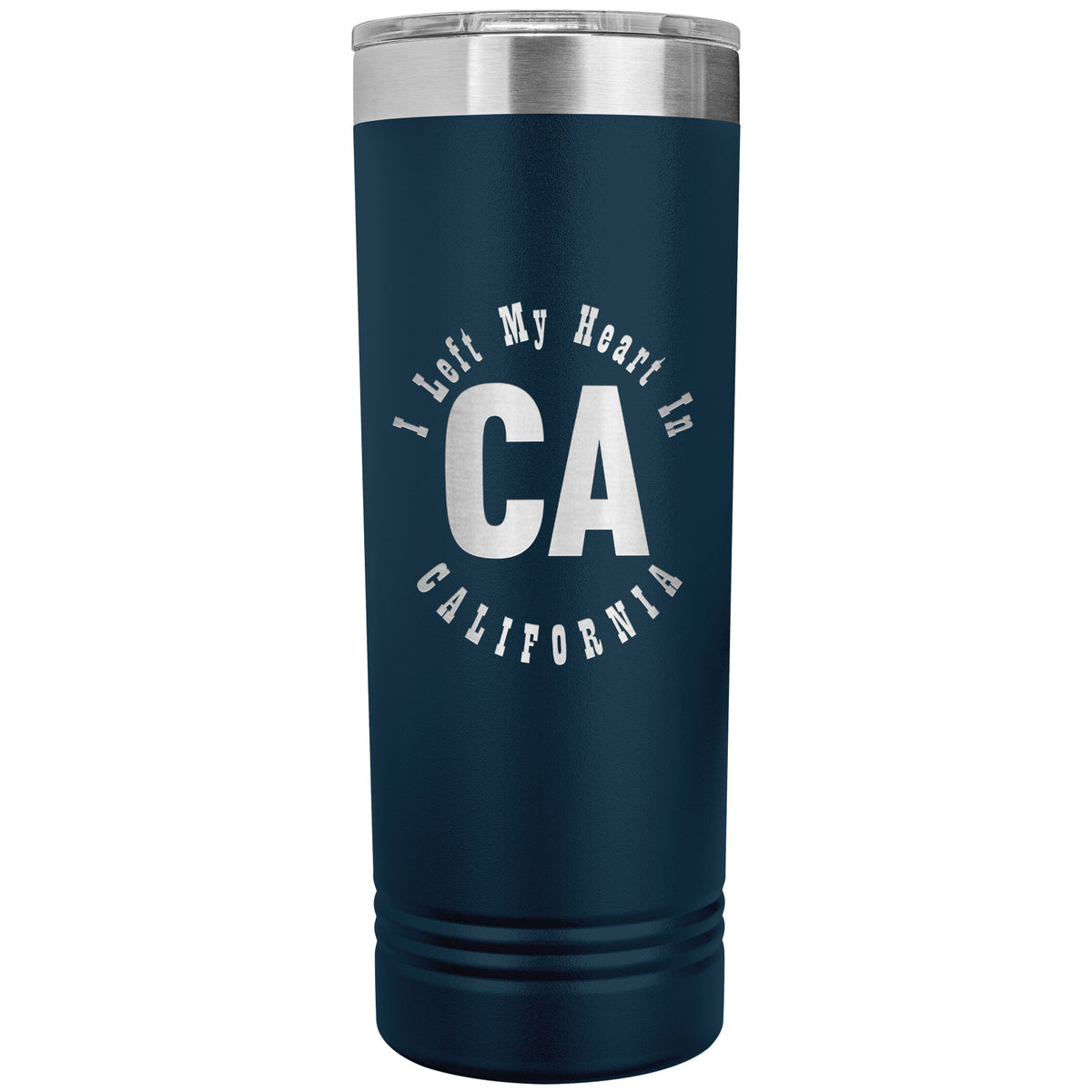 Heart In California v01 - 22oz Insulated Skinny Tumbler