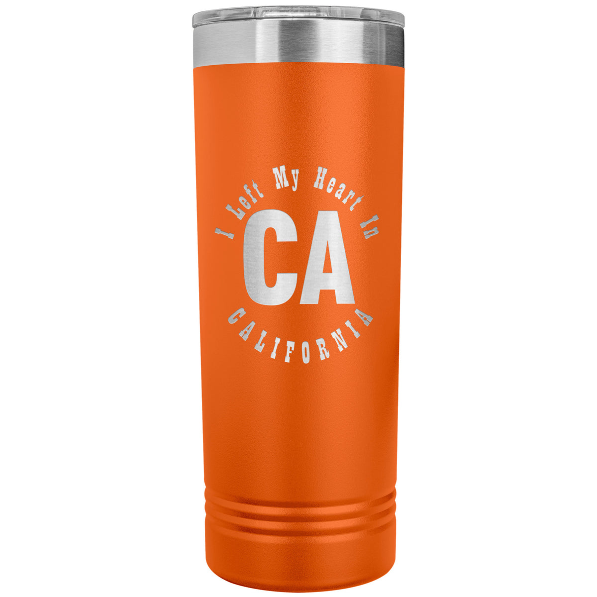 Heart In California v01 - 22oz Insulated Skinny Tumbler