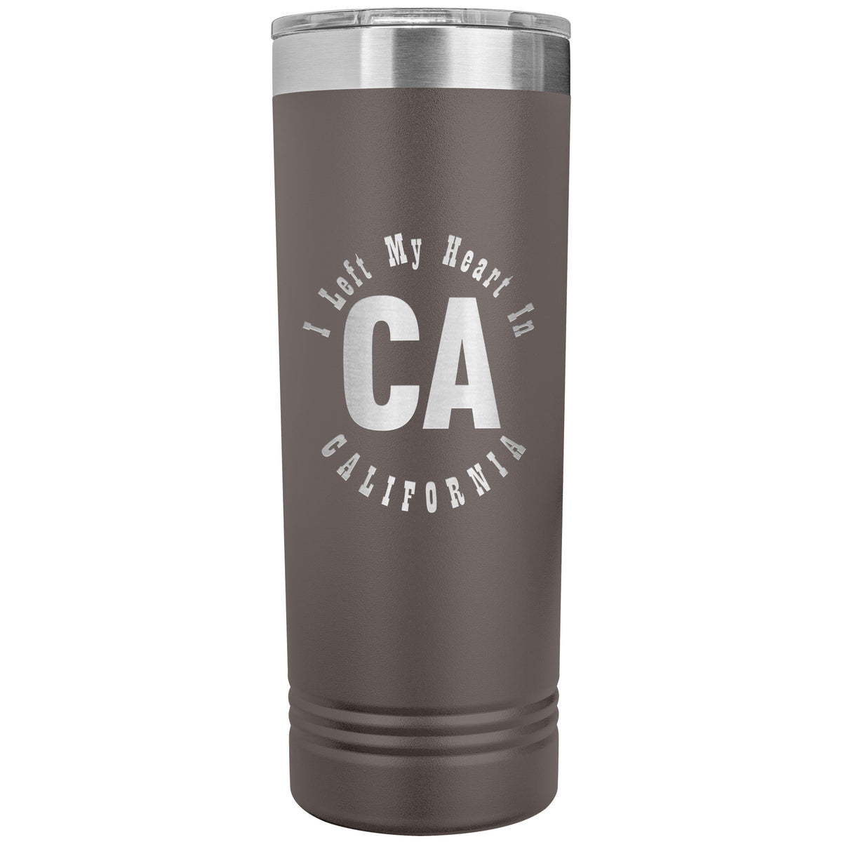 Heart In California v01 - 22oz Insulated Skinny Tumbler