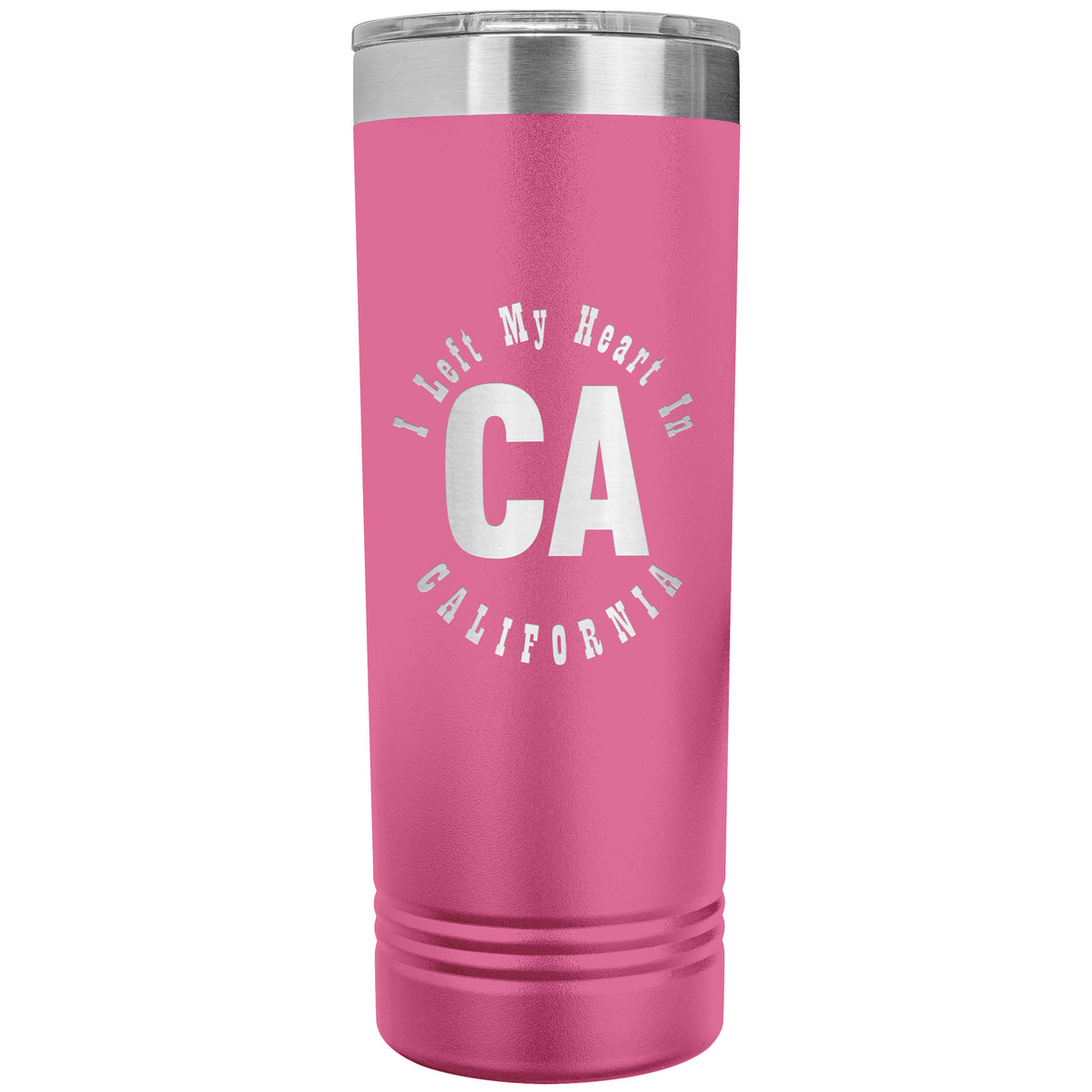 Heart In California v01 - 22oz Insulated Skinny Tumbler