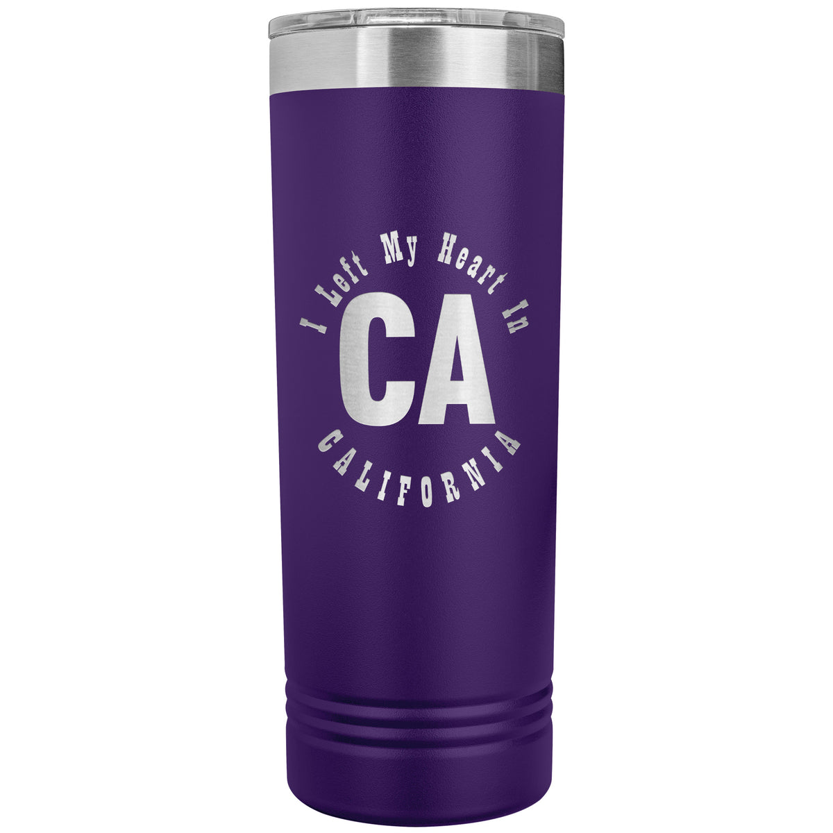 Heart In California v01 - 22oz Insulated Skinny Tumbler