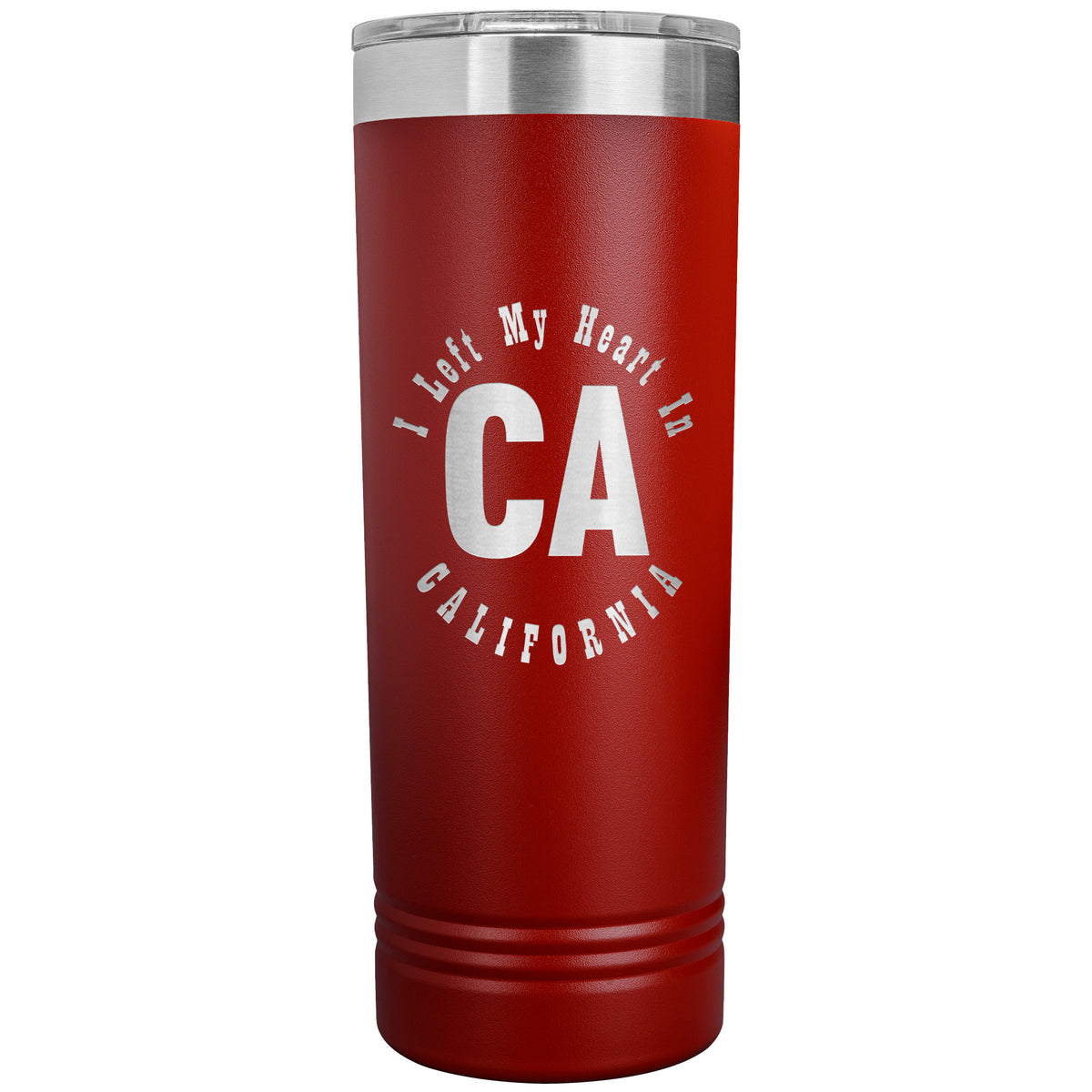 Heart In California v01 - 22oz Insulated Skinny Tumbler