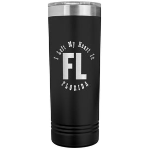 Heart In Florida v01 - 22oz Insulated Skinny Tumbler
