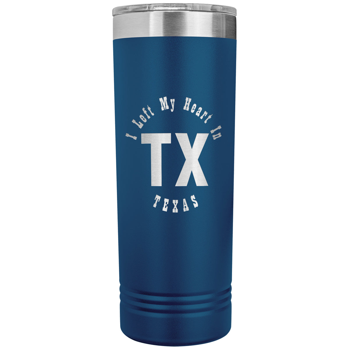 Heart In Texas v01 - 22oz Insulated Skinny Tumbler