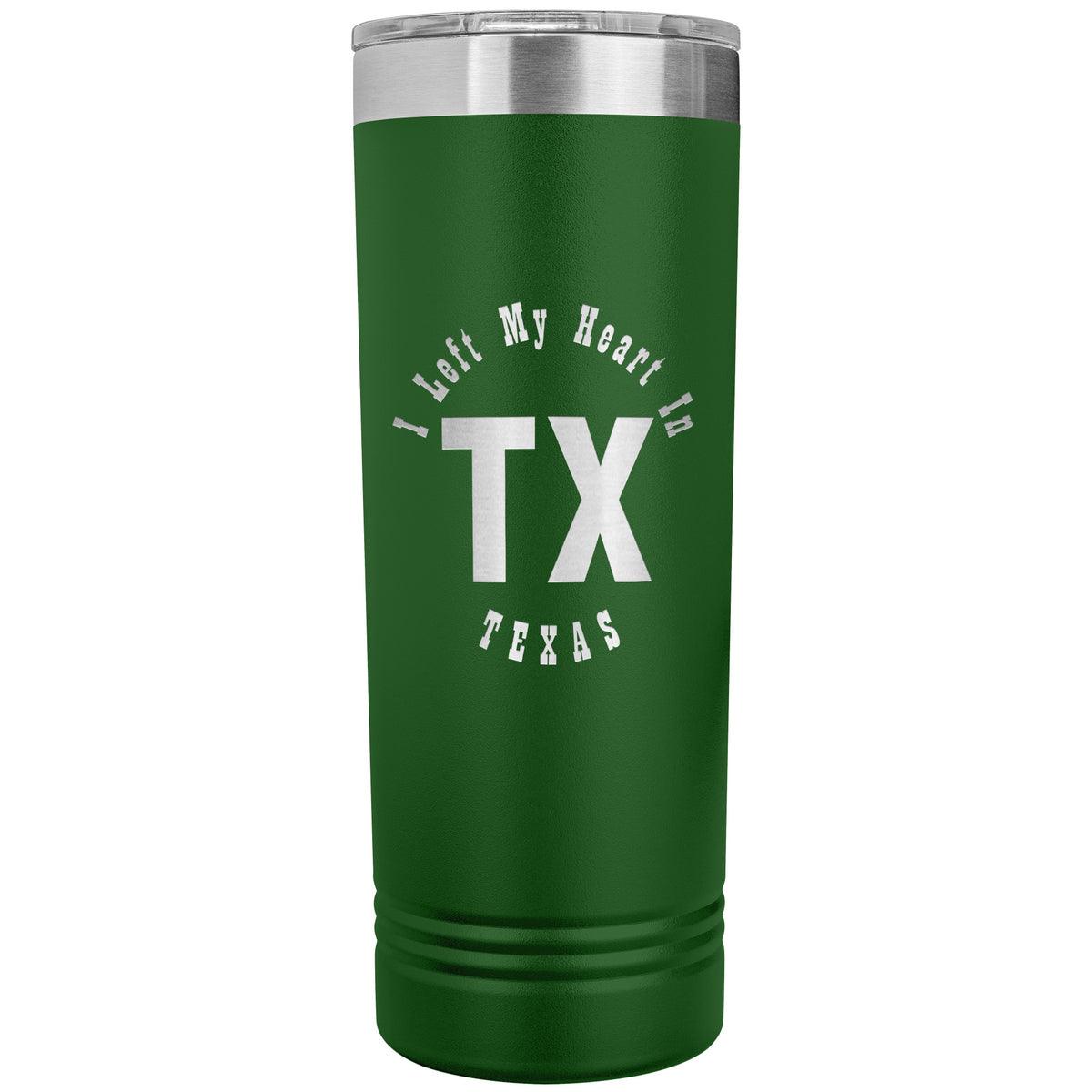 Heart In Texas v01 - 22oz Insulated Skinny Tumbler