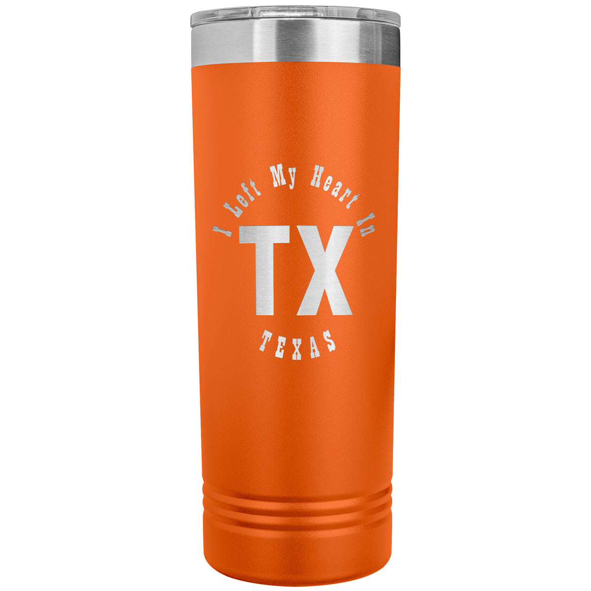 Heart In Texas v01 - 22oz Insulated Skinny Tumbler