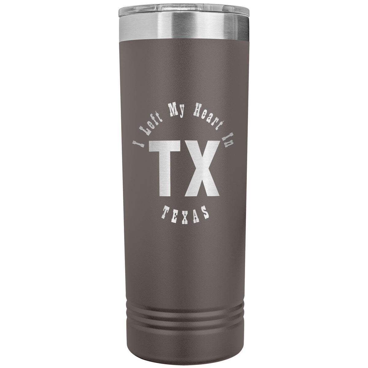 Heart In Texas v01 - 22oz Insulated Skinny Tumbler