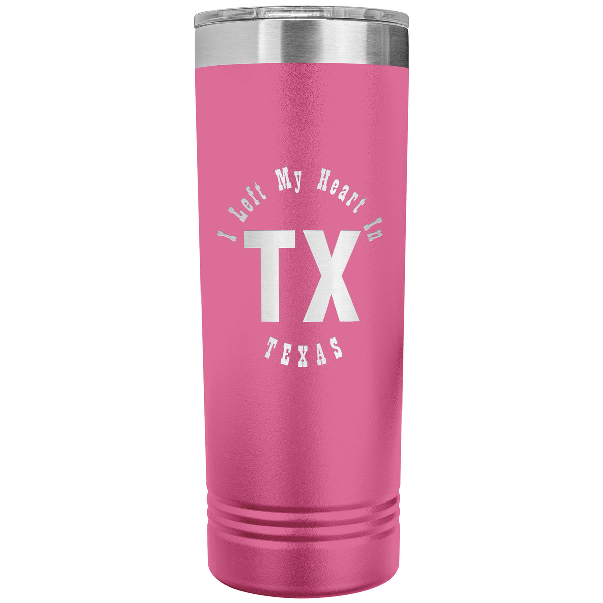 Heart In Texas v01 - 22oz Insulated Skinny Tumbler