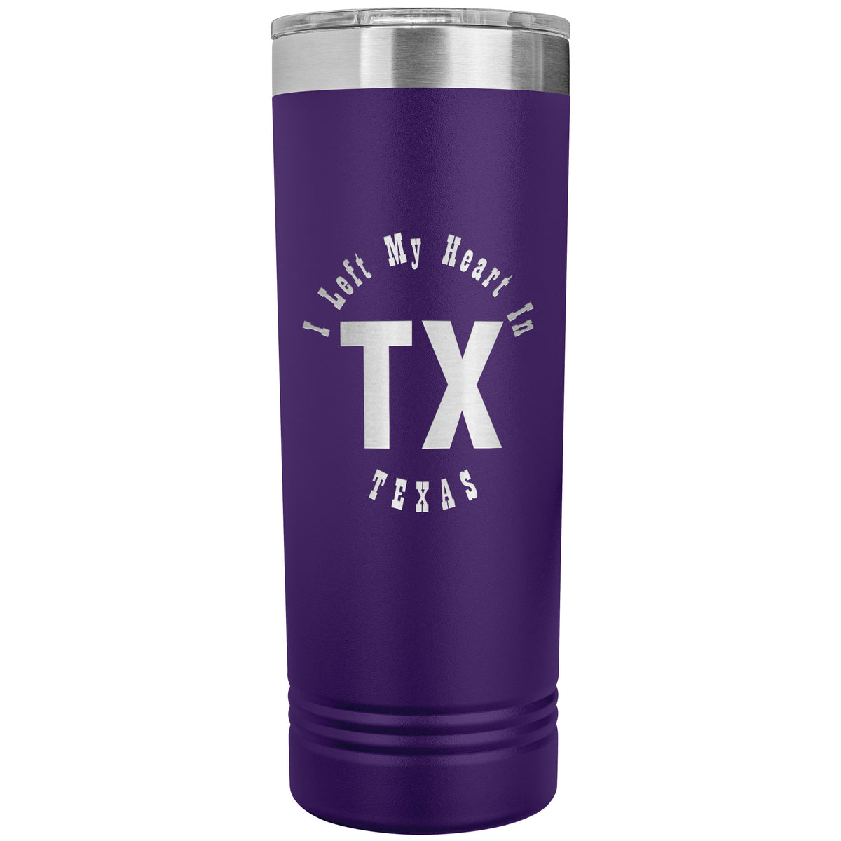Heart In Texas v01 - 22oz Insulated Skinny Tumbler